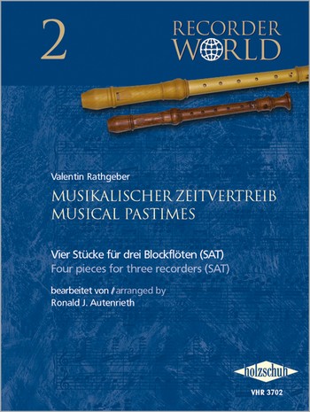 Musikalischer Zeitvertreib  für 3 Blockflöten (SAT)  