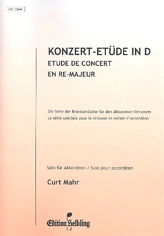 Konzert-Etüde D-Dur  für Akkordeon  