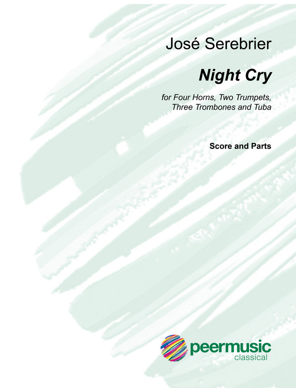 Night Cry  for 4 horns in F, 2 trumpets, 3 trombones and tuba  score and parts
