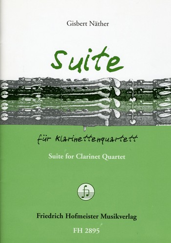 Suite&nbsp;&nbsp;für 4 Klarinetten&nbsp;&nbsp;Partitur und Stimmen