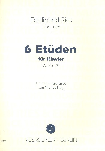 6 Etüden WoO78  für Klavier  