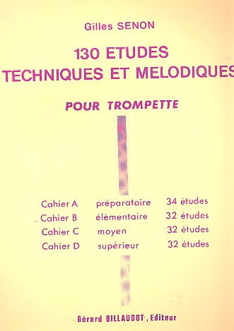 130 études techniques et&nbsp;&nbsp;mélodiques vol.B 32 études&nbsp;&nbsp;élémentaires pour trompette
