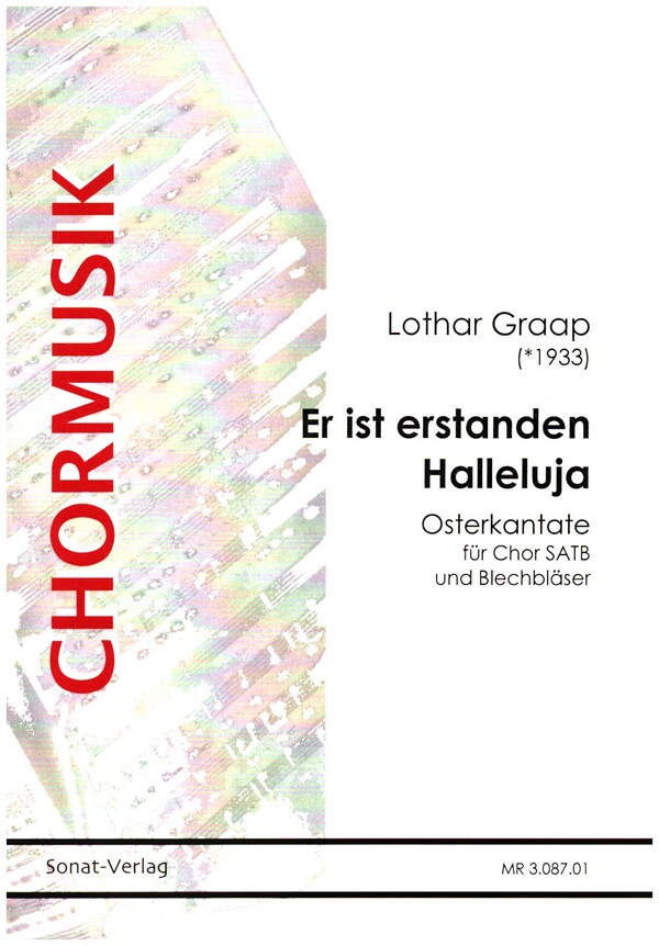 Er ist erstanden Halleluja  für gem Chor und 4 Bläser (Orgel)  Partitur