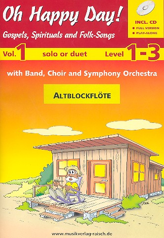 Oh happy Day vol.1 (+CD)  für 1-2 Altblockflöten  
