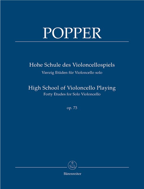 Hohe Schule des Violoncellospiels op.73 - 40 Etüden  für Violoncello  