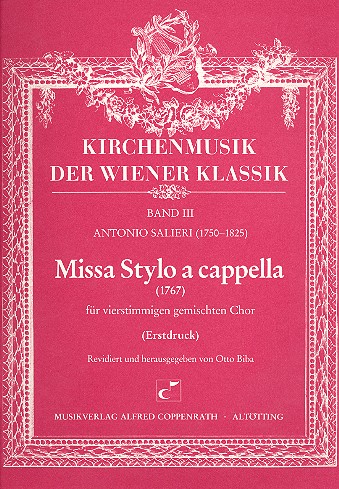 Missa stylo a cappella&nbsp;&nbsp;für gem Chor a cappella&nbsp;&nbsp;Partitur