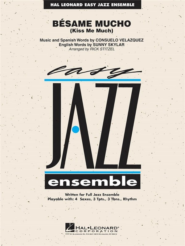 Besame mucho: for jazz  ensemble  