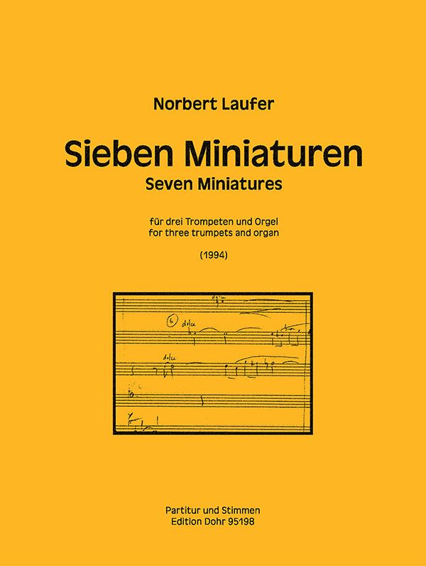 7 Miniaturen  für 3 Trompeten und Orgel  Partitur und Stimmen