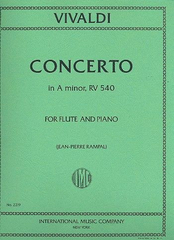 Concerto a minor RV540  for flute and piano  
