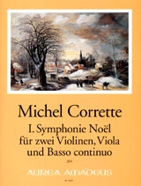 1. Symphonie Noel  für 2 Violinen, Viola und Bc  Partitur und Stimmen (Bc ausgesetzt)