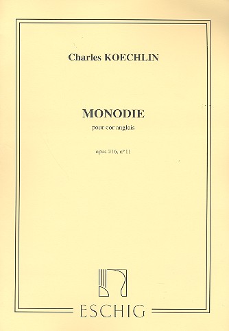 Monodie op.216,11 pour cor anglais&nbsp;&nbsp;&nbsp;&nbsp;