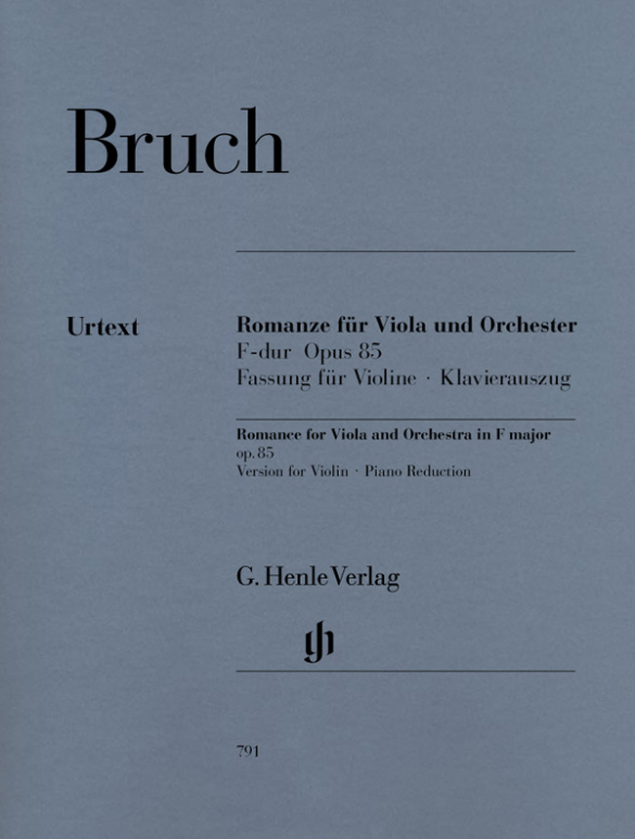 Romanze F-Dur op.85 für Viola und Orchester  für Violine und Klavier  