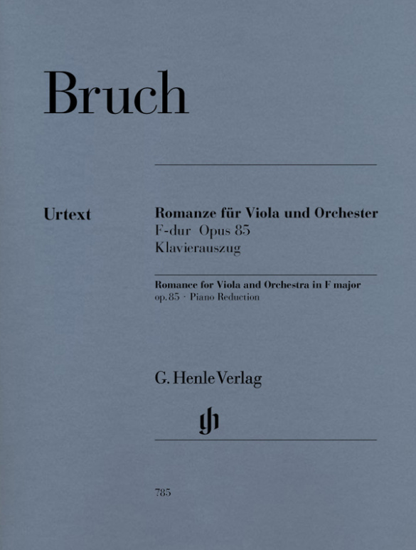 Romanze F-Dur op.85 für Viola und Orchester  für Viola und Klavier  