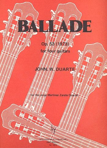 BALLADE OP.53 FOR 4 GUITARS  SCORE AND PARTS  