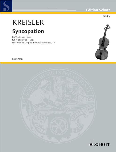 Syncopation Nr. 13  für Violine und Klavier  