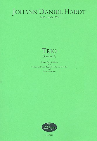 Trio für 2 Violinen  (Violine, Viola da gamba) und Bc  Bc ausgesetzt