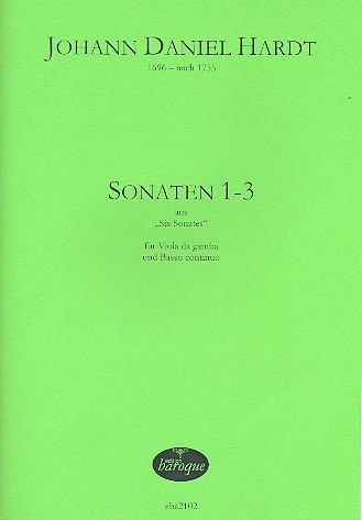 6 Sonaten Band 1 (Nr.1-3)&nbsp;&nbsp;für Viola da gamba und Bc&nbsp;&nbsp;