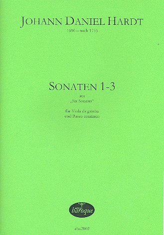 6 Sonaten Band 1 (Nr.1-3)  für Viola da gamba und Bc  