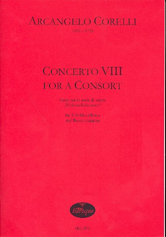 Concerto 8 for à Consort  für 2 Altflöten und Bc  