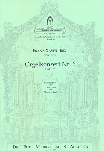 Konzert G-Dur Nr.6  für Orgel, 2 Hörner in G, 2 Violinen, Viola und Bass  Partitur