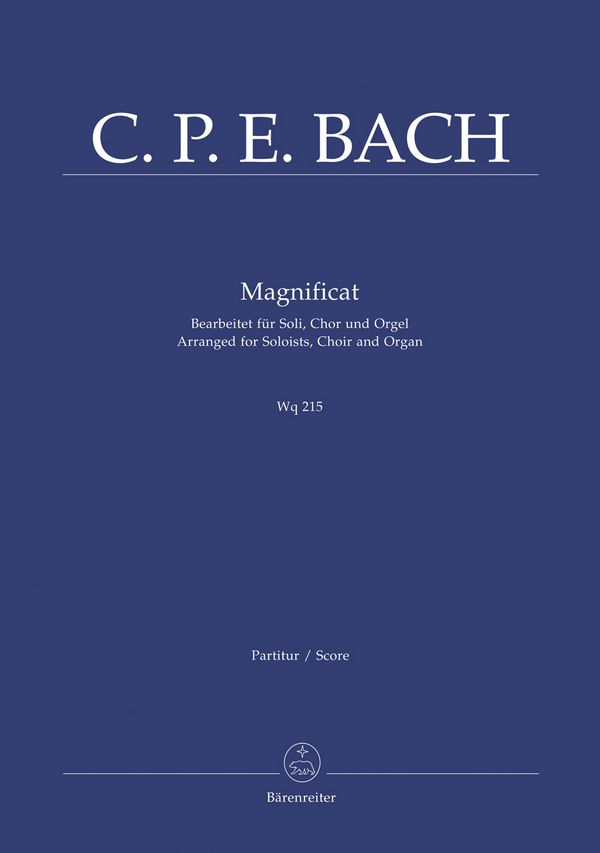 Magnificat WQ215  für Soli, Chor und Orgel  Partitur (la)
