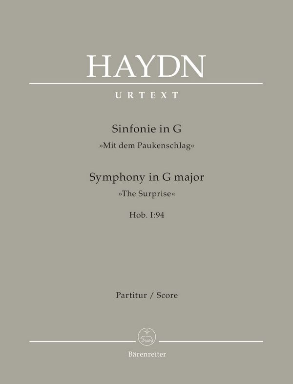 Sinfonie G-Dur Nr.94 Hob.I:94&nbsp;&nbsp;für Orchester&nbsp;&nbsp;Partitur