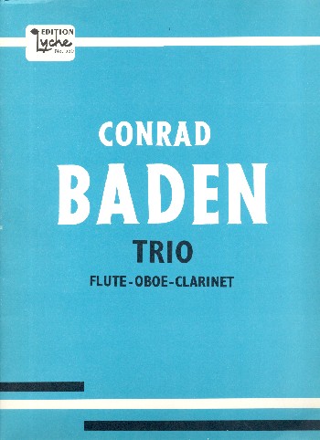 Trio&nbsp;&nbsp;for flute, oboe and clarinet&nbsp;&nbsp;score and parts