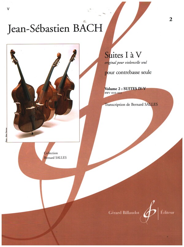 SUITE NO.1-5 VOL.2 POUR&nbsp;&nbsp;CONTREBASSE SEULE&nbsp;&nbsp;SUITES NO.4-5