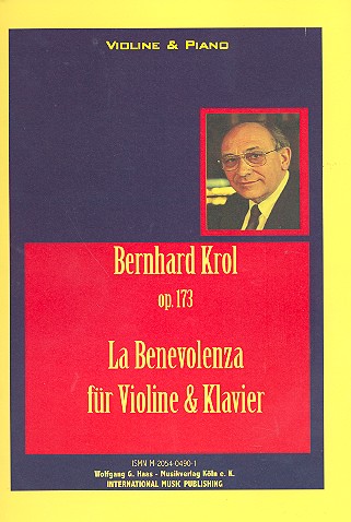 La benevolenza op.173&nbsp;&nbsp;für Violine und Klavier&nbsp;&nbsp;