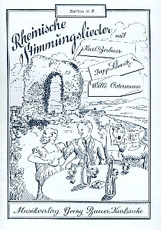 Rheinische Stimmungslieder:&nbsp;&nbsp;für Blasorchester&nbsp;&nbsp;Bariton in B