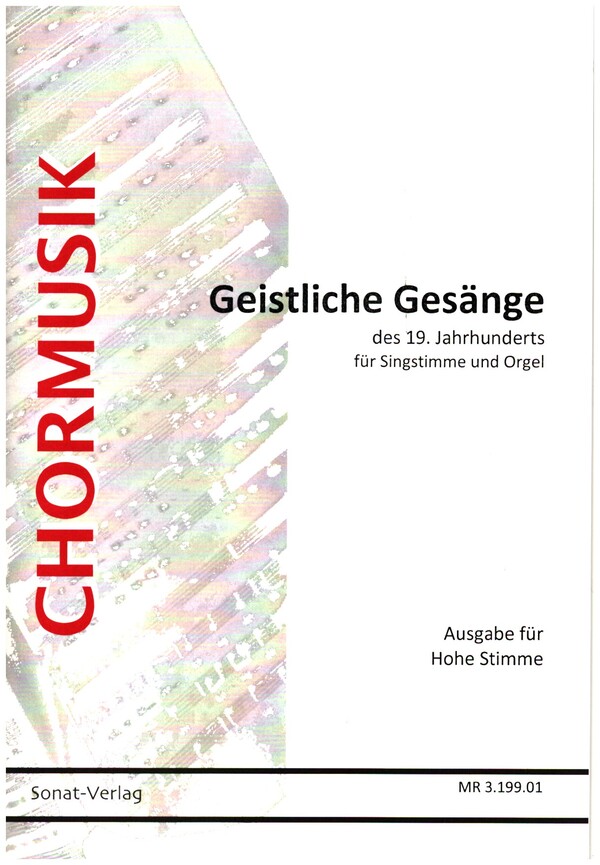Geistliche Gesänge des 19. Jahrhunderts  für hohe Singstimme und Orgel  