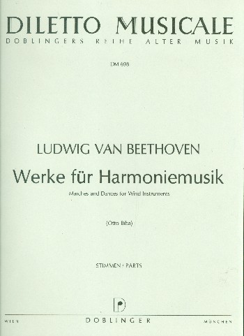 Werke für Harmoniemusik&nbsp;&nbsp;für gemischtes Bläserensemble und Trommel&nbsp;&nbsp;Stimmen