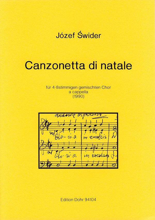 Canzonetta di natale  für gem Chor (4-8 stimmig) a cappella  Singpartitur