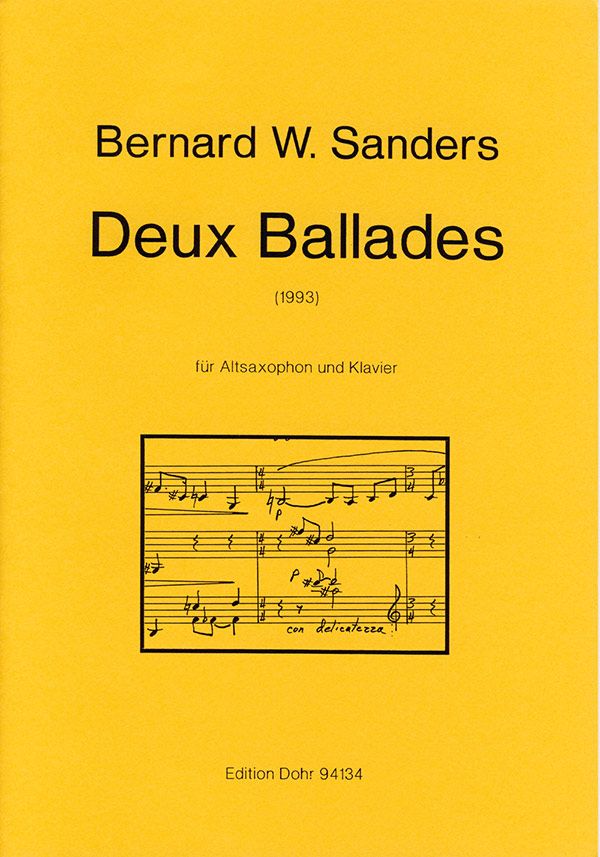 2 ballades&nbsp;&nbsp;für Altsaxophon und Klavier&nbsp;&nbsp;