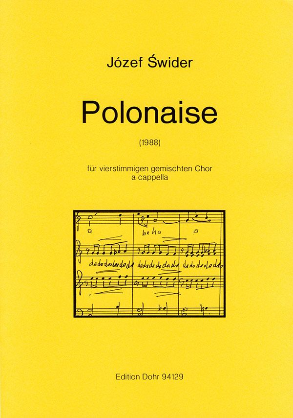 Polonaise für gem Chor a cappella&nbsp;&nbsp;Partitur&nbsp;&nbsp;