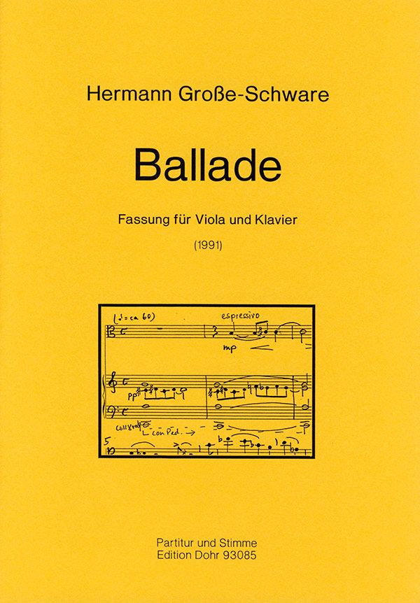 Ballade für Viola und Klavier    