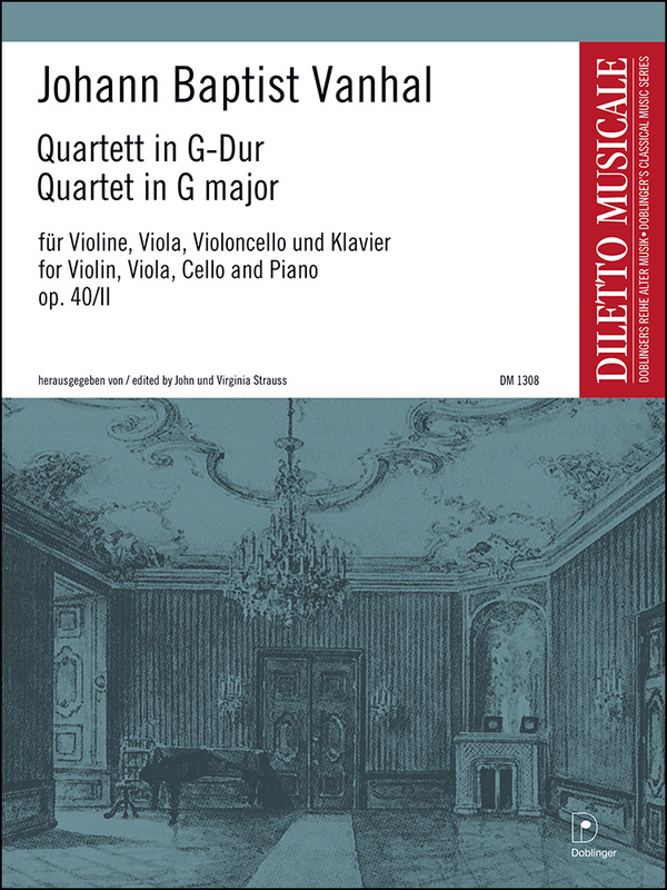 Klavierquartett G-Dur op.40,2&nbsp;&nbsp;Partitur und Stimmen&nbsp;&nbsp;