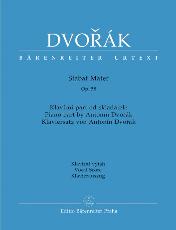 Stabat mater op.58&nbsp;&nbsp;für Soli, Chor und Orchester&nbsp;&nbsp;Klavierauszug (lat)