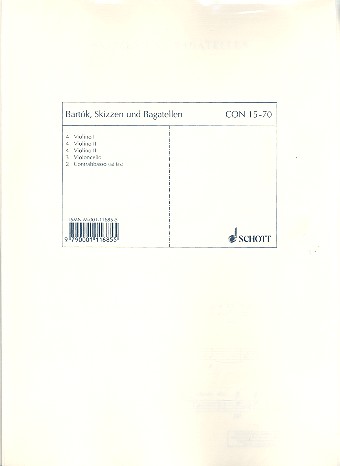 Skizzen und Bagatellen&nbsp;&nbsp;für Streicher&nbsp;&nbsp;Stimmen