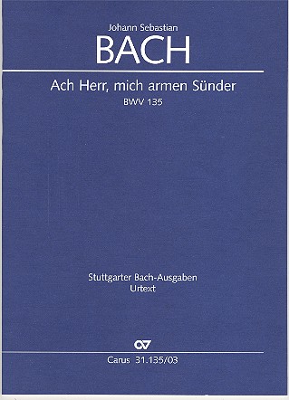 Ach Herr mich armen Sünder Kantate Nr.135&nbsp;&nbsp;BWV135&nbsp;&nbsp;Klavierauszug (dt/en)