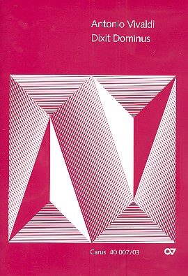 Dixit Dominus RV594 &nbsp;&nbsp;für Soli (SSATB), gem Chor (SSAATTBB) und 2 Orchester&nbsp;&nbsp;Klavierauszug (la)