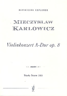 Konzert A-Dur op.8  für Violine und Orchester  Studienpartitur