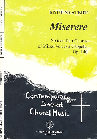 Miserere op.140 for mixed chorus  (SSSSAAAATTTTBBBB) a cappella  score