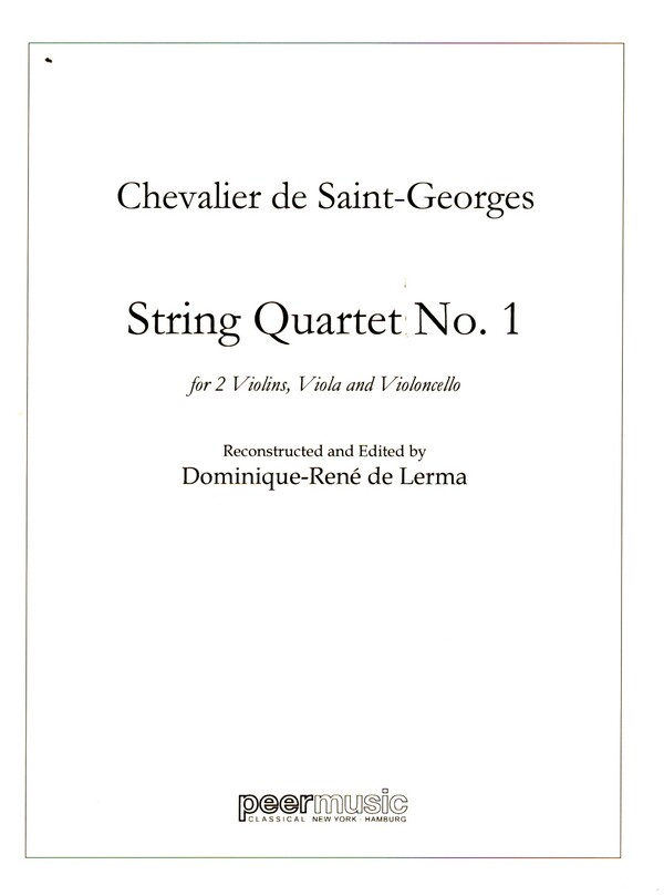String Quartet C-Dur Nr.1&nbsp;&nbsp;for 2 violins, viola and violoncello&nbsp;&nbsp;score