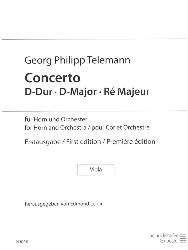 Concerto D-Dur für Horn&nbsp;&nbsp;und Orchester&nbsp;&nbsp;Violine 1 / Oboe