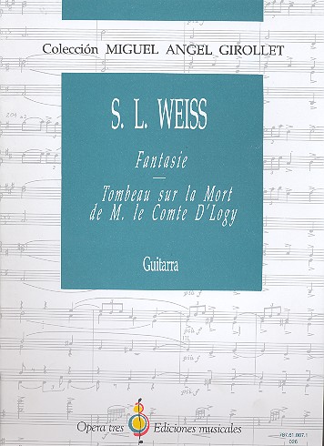 Fantasie - Tombeau sur la mort de M. le comte d'Logy  para guitarra  