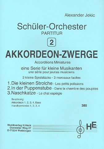 Akkordeon-Zwerge für  Akkordoenorchester  Partitur