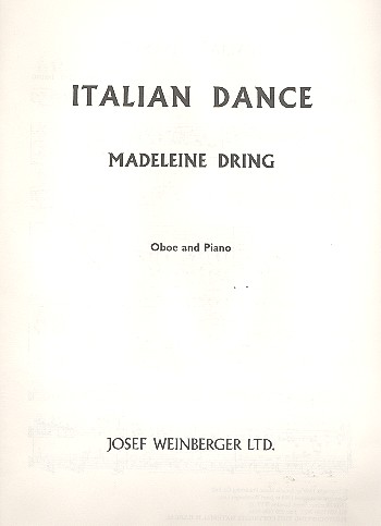 Italian Dance   für Oboe und Klavier  