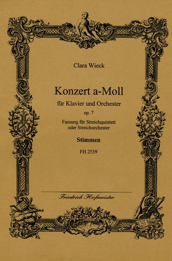 Konzert a-Moll op.7 für Klavier und Orchester&nbsp;&nbsp;für Klavier, 2 Vl, Va, Vc, Kb&nbsp;&nbsp;Stimmen