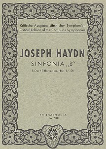 SINFONIE B-DUR NR.108 HOB.I:108&nbsp;&nbsp;FUER ORCHESTER,  STUDIENPARTITUR&nbsp;&nbsp;ROBBINS LANDON, H. C., ED